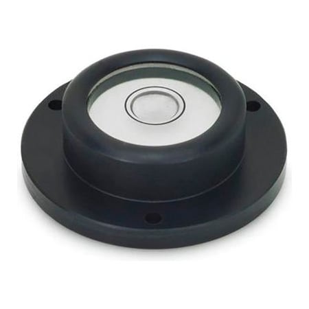 J.W. Winco J.W. Winco GN2277 Bull's Eye Levels, Aluminum, Surface Mount, 0.67" Hub Dia, 0.98" Base Dia, Black 2277-ALS-25-K-30-A